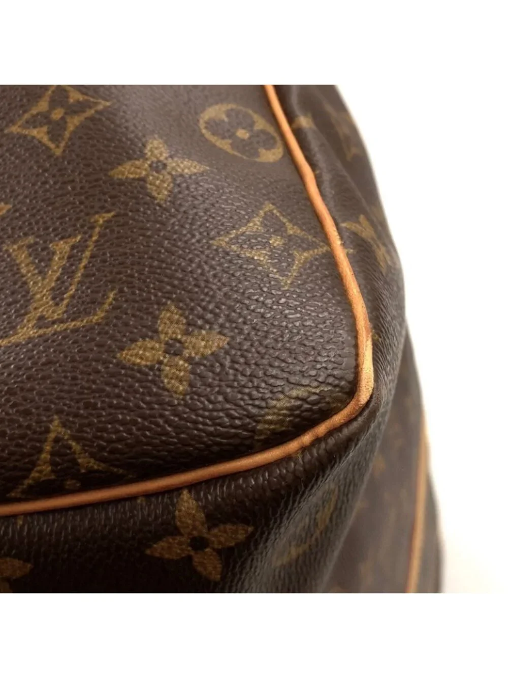 Louis Vuitton Keepall 60 Monogram Leather Brown Light Boston Bag Gold